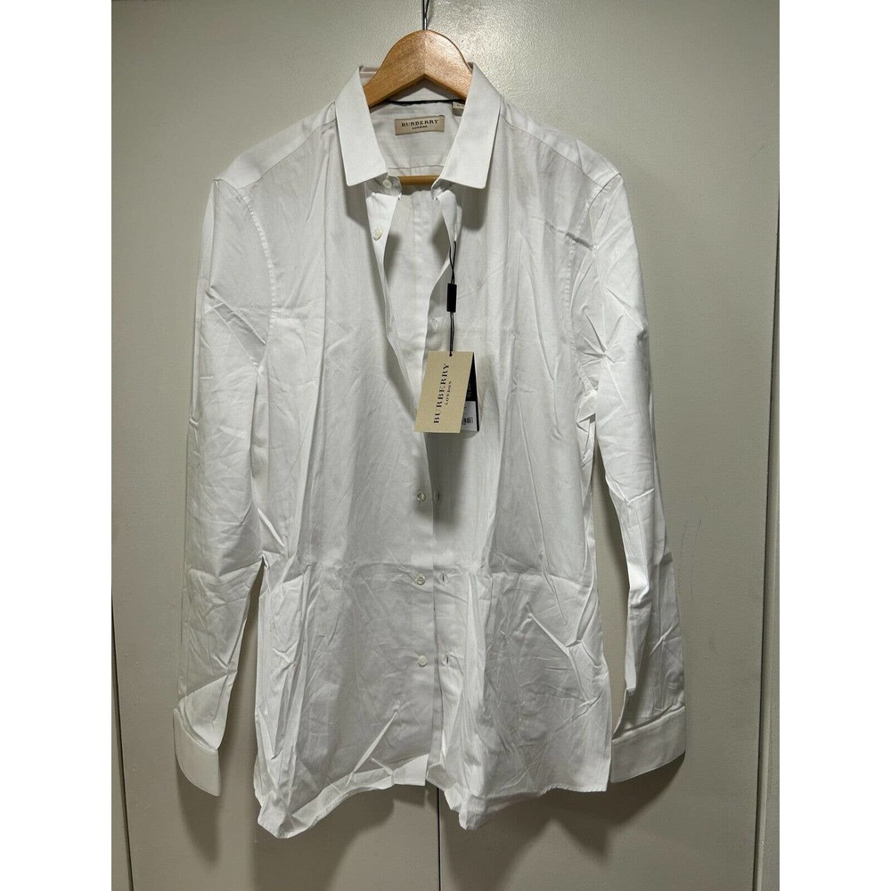 Burberry London Uniform white dress button shirt popin size 16.5 / 42